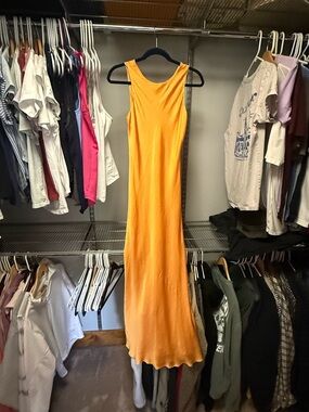 Bardot Yellow/Orange Silk Dress